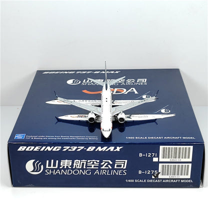 1:400 JC Wings SDA BOEING B737MAX8 Passenger Airplane Diecast Aircraft Model