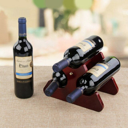 Bottle Holder Home Decoration 1Pc Wooden Red Wine Holder Mount Bar Display Shelf