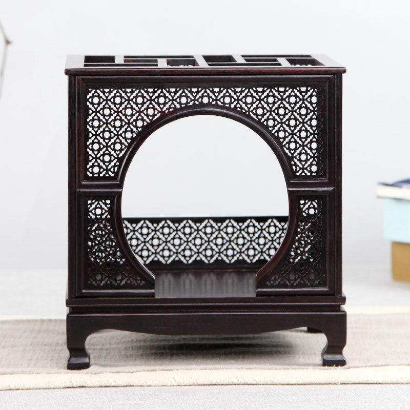Ebony Wood Statue Altar Butsudan Shrine God Zen House Buddhist Display Rack