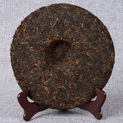 357g Top Black Tea Yunnan Pu-erh Tea Ancient Tree Pu-erh Ripe Cake Health Care