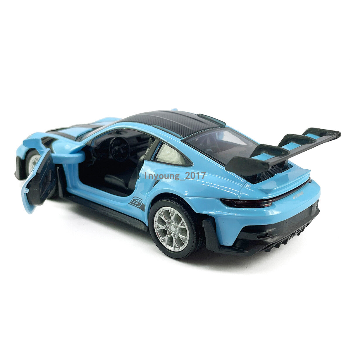 1/36 Porsche 911 GT3 RSR Model Car Diecast Toy Cars Boys Toys Kids Gifts Blue