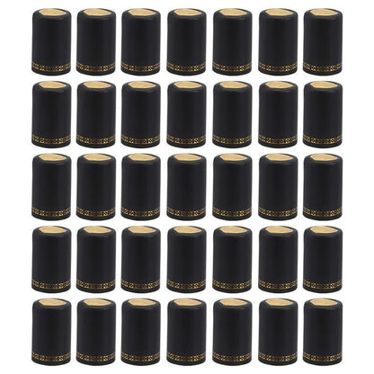 Wine Bottle Caps 100 Pcs Plastic Heat Shrinkable Sealed Cover Barware Tools 33mm
