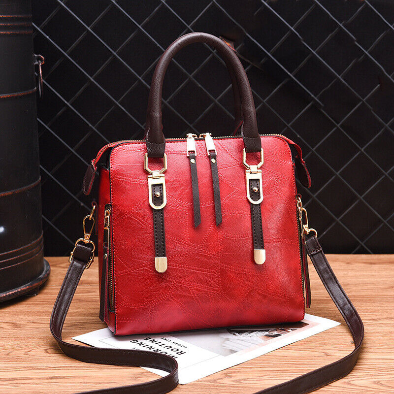 Womens Ladies PU Leather Vintage Backpack Handbag Shoulder Crossbody Bag Tote