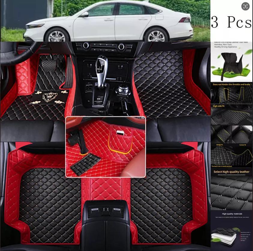 For KIA Waterproof Front & Rear Custom Car Floor Mats Carpets Liner All Models