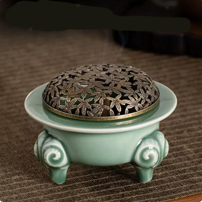 Incense Burner Incense Cone Holder Censer for Home Office Yoga Tea Room