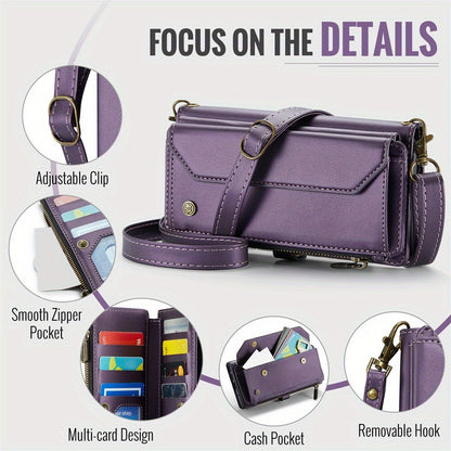 Crossbody for Samsung Galaxy Note 20 Ultra Note 10 Plus Case Wallet Card Holder
