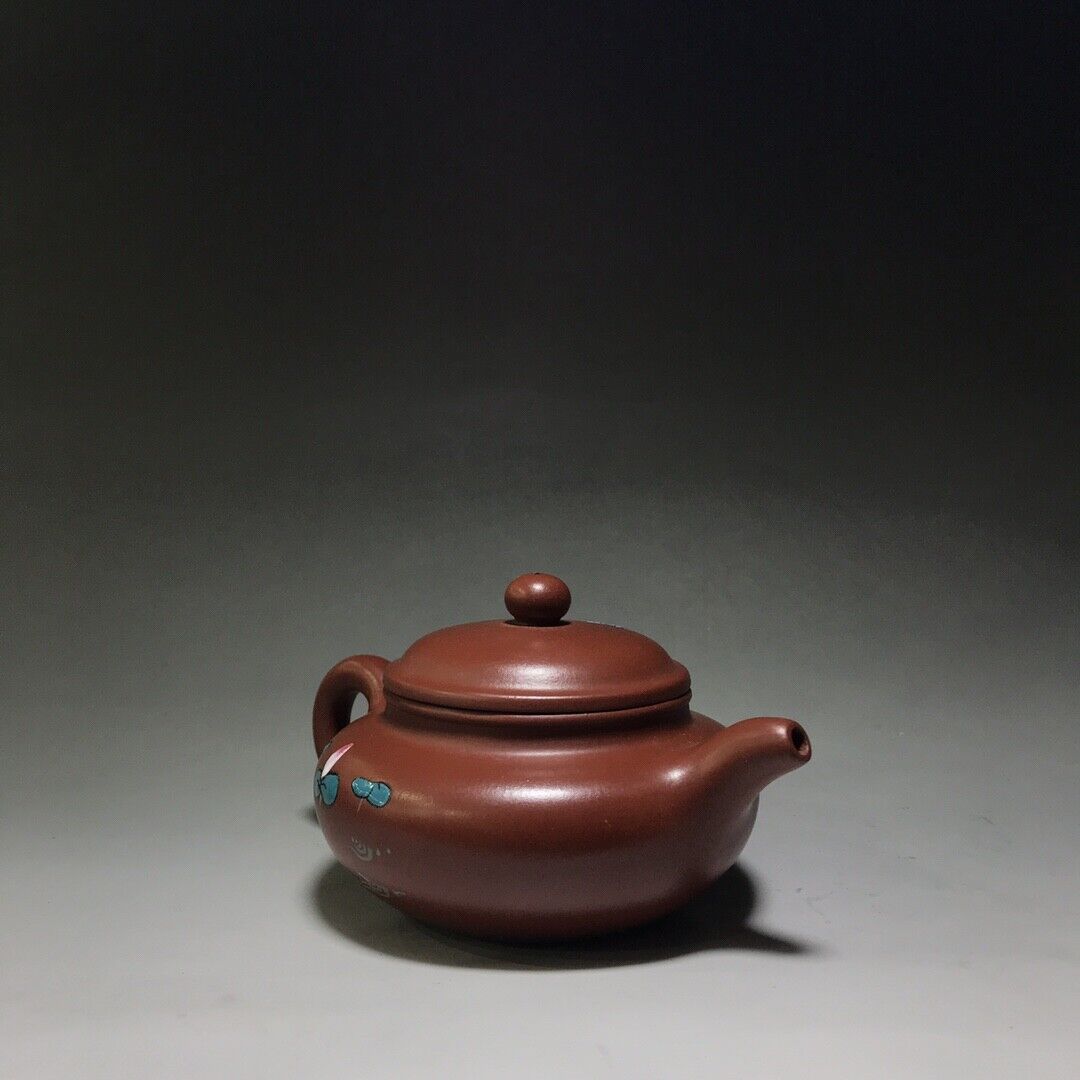 Chinese Yixing Zisha Clay Handmade Exquisite Teapot （仿古壶 底款：王国望）