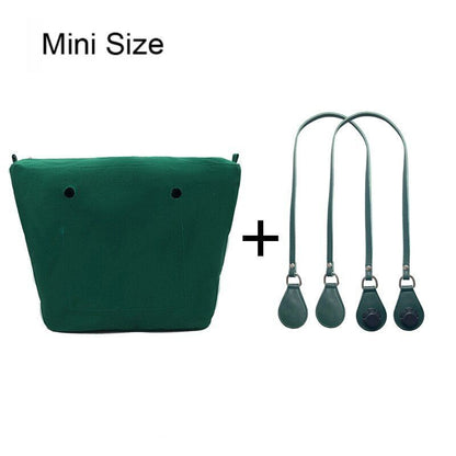 1set Canvas Lining Insert Inner Pocket 85cm Long Handles Microfiber Leather Bag