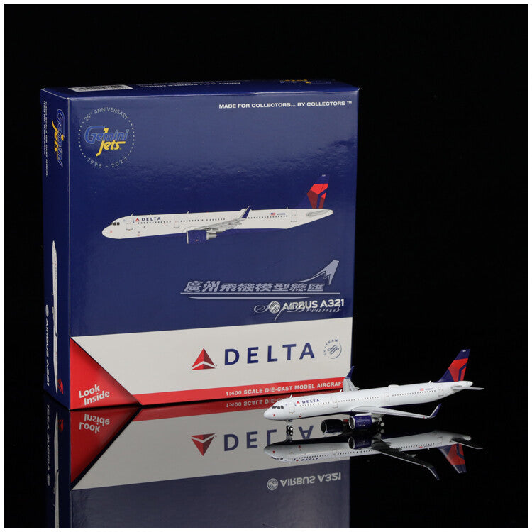 1:400 GeminiJets DELTA AIRBUS A321 Passenger Airplane Diecast Aircraft Model