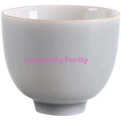 Ice Gray Glaze Cup Handmade Ceramic Kung Fu Tea Cup Master Cup Small Ceramic Cup
