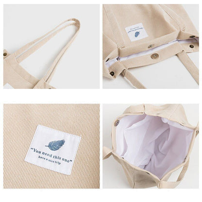 Tote Bag Shoulder Handbag Big Capacity Shopping Bag Work Beach Lunch Travel 1 PC