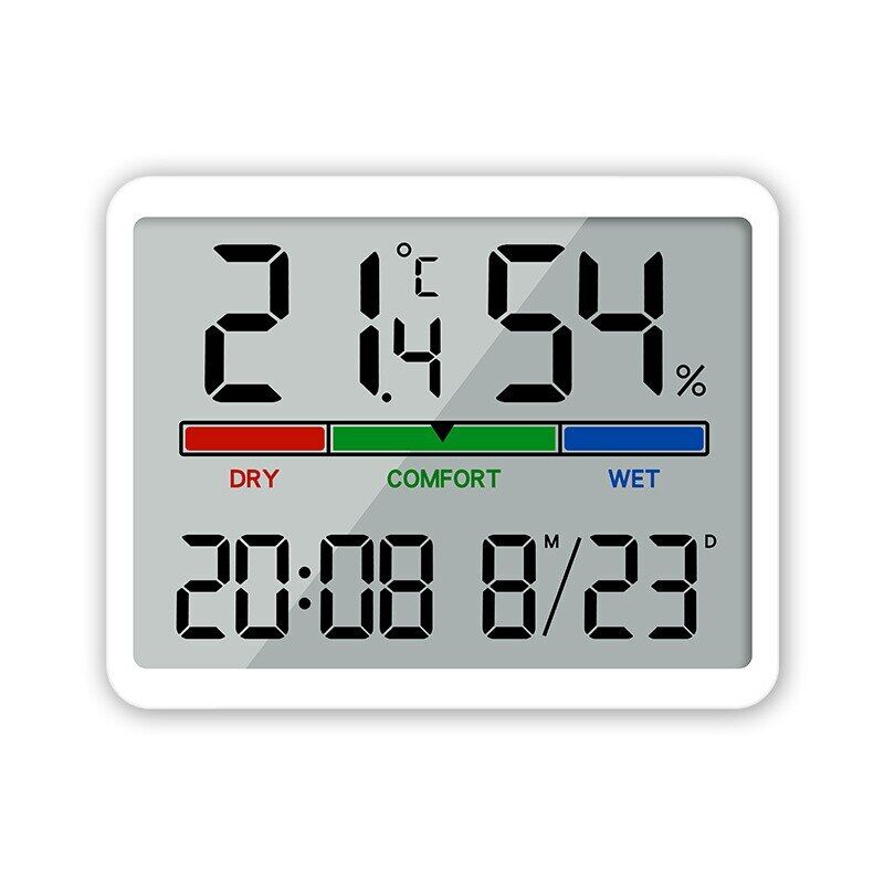 Alarm Clock ABS Plastic Digital Refrigerator Magnetic Multi-Functional LCD Decor