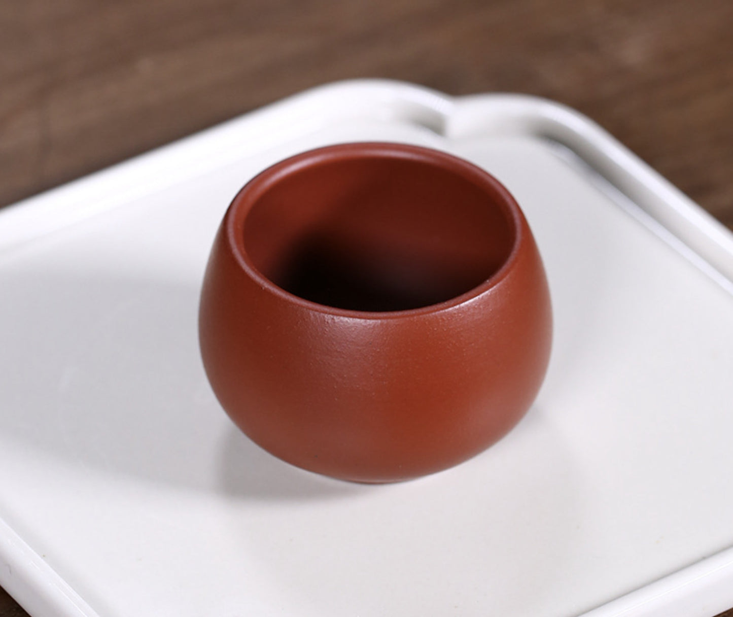 on sales tea cup real yixing zisha dahongpao clay marked cup kungfu teacup 3.4oz