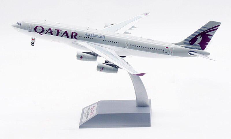 1:200 30CM InFlight AIR QATAR AIRBUS A340-200 Aeroplane Diecast Aircraft Model