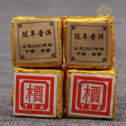 250g Ripe Pu'er Tea 2003 Jia Mark Mini Gold Mini Compressed Tuo Tea Yunnan