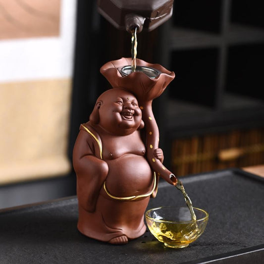 10*19cm Purple Clay Tea Pet Ornament Premium Tea Filter Lazy Teapot Brewing Tool