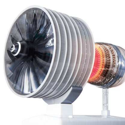 Turbofan Engine Model Jet Aircraft Engine Movable Model Kit Rotatabl