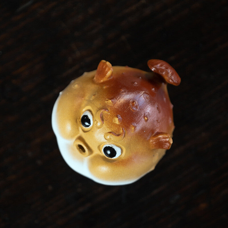 Yixing Purple Sand Tea Petting Porpoise Fragrant Insert Tea Pet Home Decoration