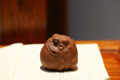 Yixing, China Handmade Purple Sand Purple Clay Fu Chen Tea Pet Decoration Tea Pet-