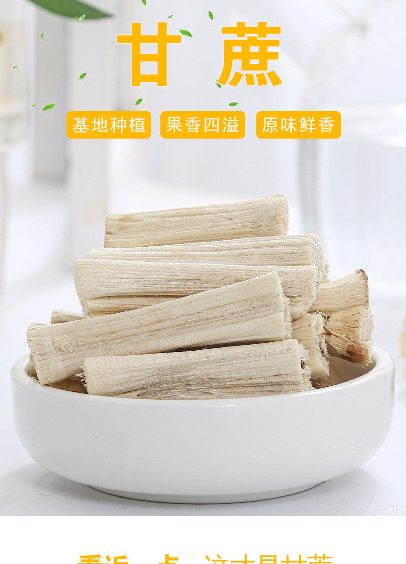 Dried Sugarcane Bulk Peeled Sweet Sugarcane Dried Sugarcane Segments 500g