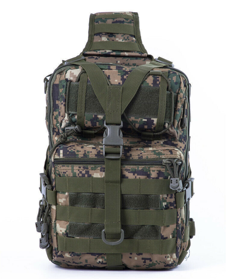 Tactical Pack Sling Backpack Rucksack Bag for Hiking Camping Hunting trekking