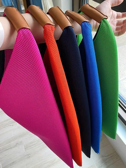 Tote Bag Handbag Luxury Mesh Net Bag Elegant Shoulder Bags Large Shopper Purses