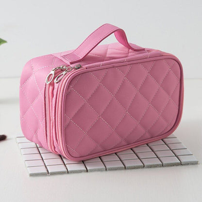 Cosmetic Bag Waterproof Double Layer Travel Organizer Makeup Bag Toiletry Pouch