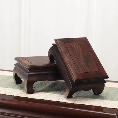 Bonsai Base Hard Wood China Black Sandalwood Rectangle Stand Display 81808