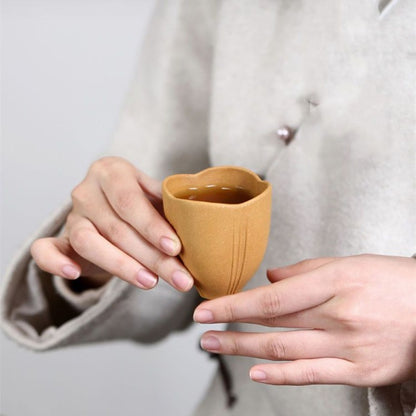 70ml Yixing Purple Clay Handmade Master Cup Smell Cup Mulan Cup Kung Fu Teaware