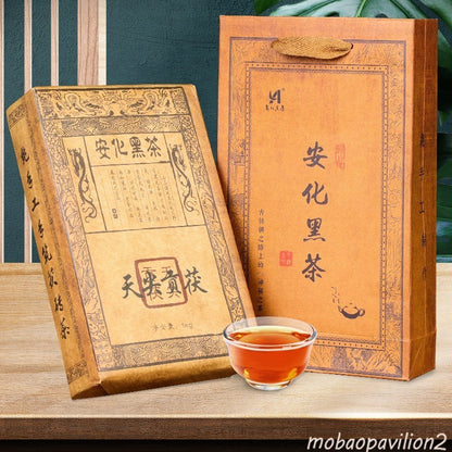 2023 High-quality Hunan Anhua Tianjian Guifu Chen Nian Dark Tea Brick1000g