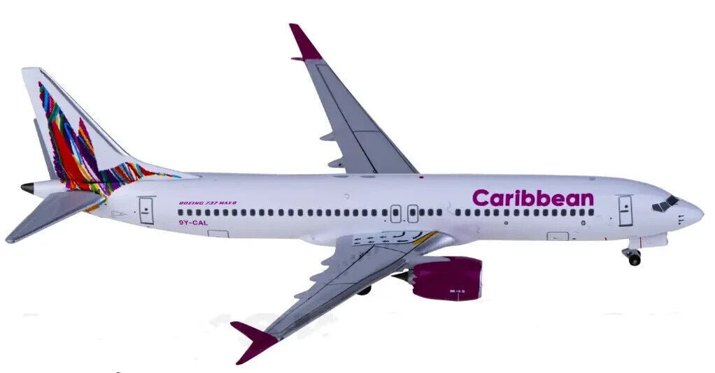 1:400 Aeroclassics Caribbean BOEING 737 MAX 8 Passenger Airplane Diecast Model