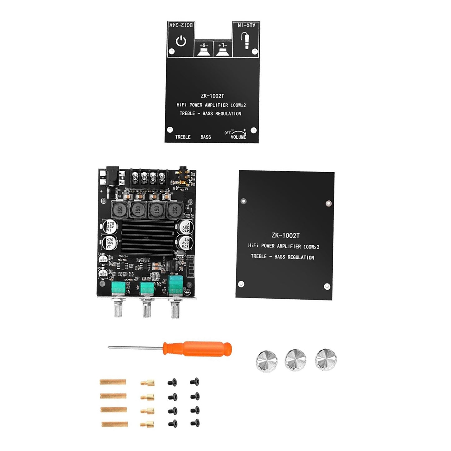 ZK-1002T Bluetooth 5.0 Amplifier Board 200W Dual TPA3116D2 Hifi Audio AMP New