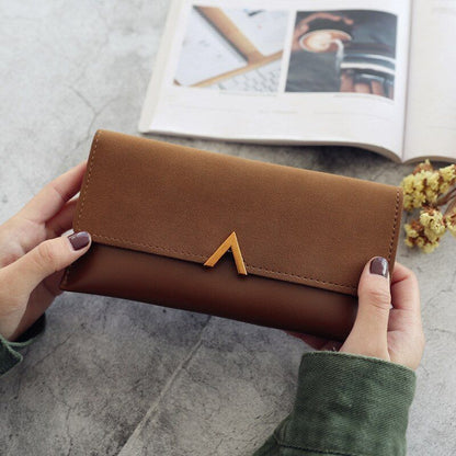 Leather Wallet Hasp Money Bag Zipper Coin Purse Envelope Wallets Clutch Casual