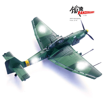 1/72 Stuka JU87G1 1st Dive Bomber Battalion 10th Anti-tank Squadron Alloy Model
