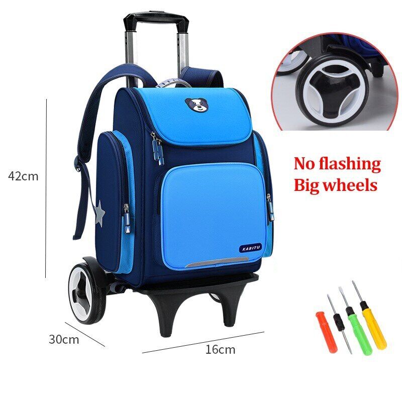 Student School Bag Backpack Bag School Backpack Wheeled Bag Trolley Wheels