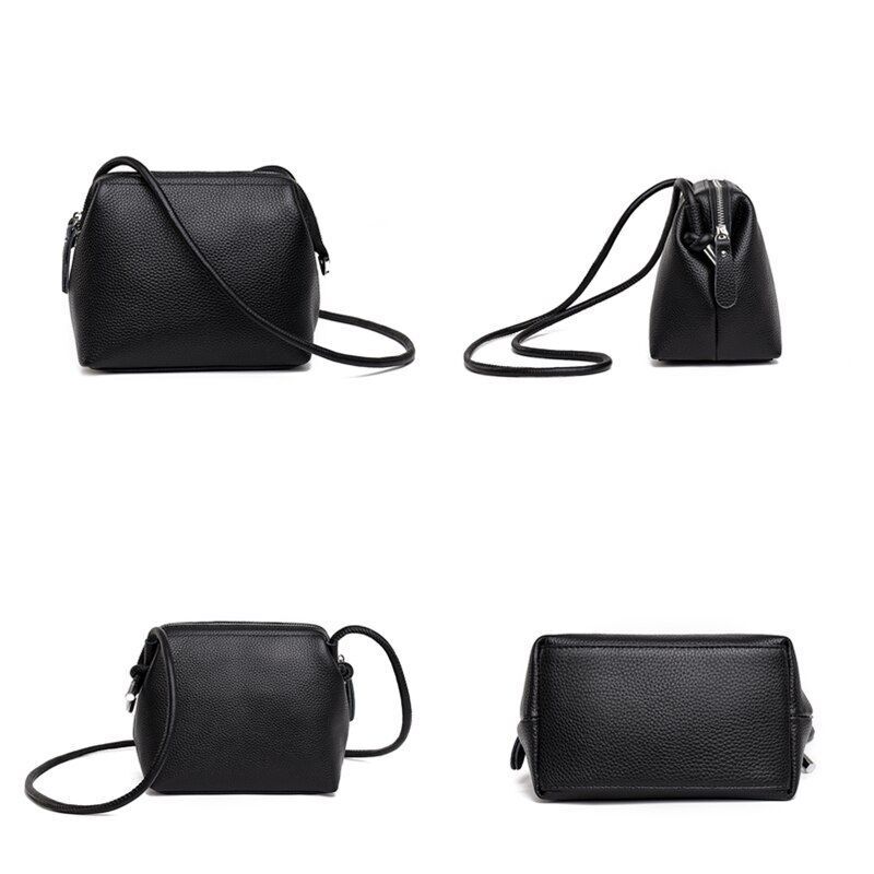 Leather Handbag High Quality Soft Cowhide Shoulder Bag Luxury Messenger Bags 1PC