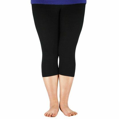 Women Leggings Plus Size Elastic Waist Casual Bamboo Fiber Stretch Pants Workout