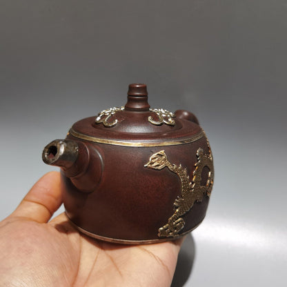 vintage chinese yixing purple clay teapot zisha ceremony teaware collection rare