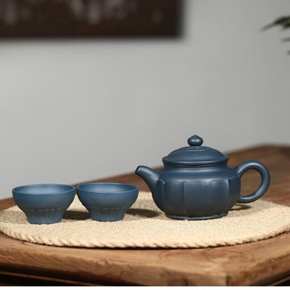 true yixing zisha green clay tea pot marked matching tea cup handmade pot 320ml