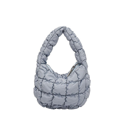 Shoulder Bags Pleated Cloud Mini Bag Versatile Small Handbag Crossbody Purse