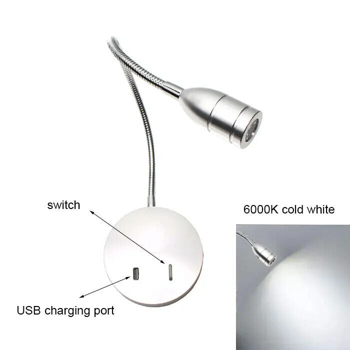 Wall Sconces USB LED Bedside Reading Lamps Lights Living Room Corridor Lighting