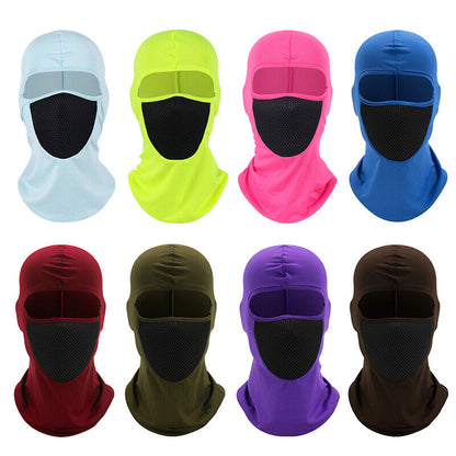 Pullover Cap Full Face Mask Breathable Sports Hat Scarf Headgear Windproof ⌒