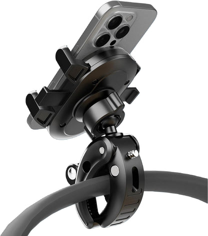 Stroller Phone Holder, Universal Handlebar Phone Mount with 360° Rotation for Go