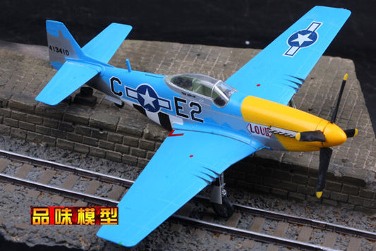 1/72 Second World War US P-51D Mustang Fighter Model Blue Devil Squadron