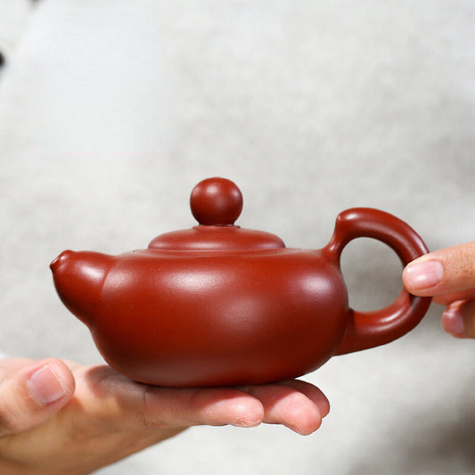 China Yixing Zisha Pottery Clovershrub Clay Handmade 180cc Mesh Teapot 松鼠西施