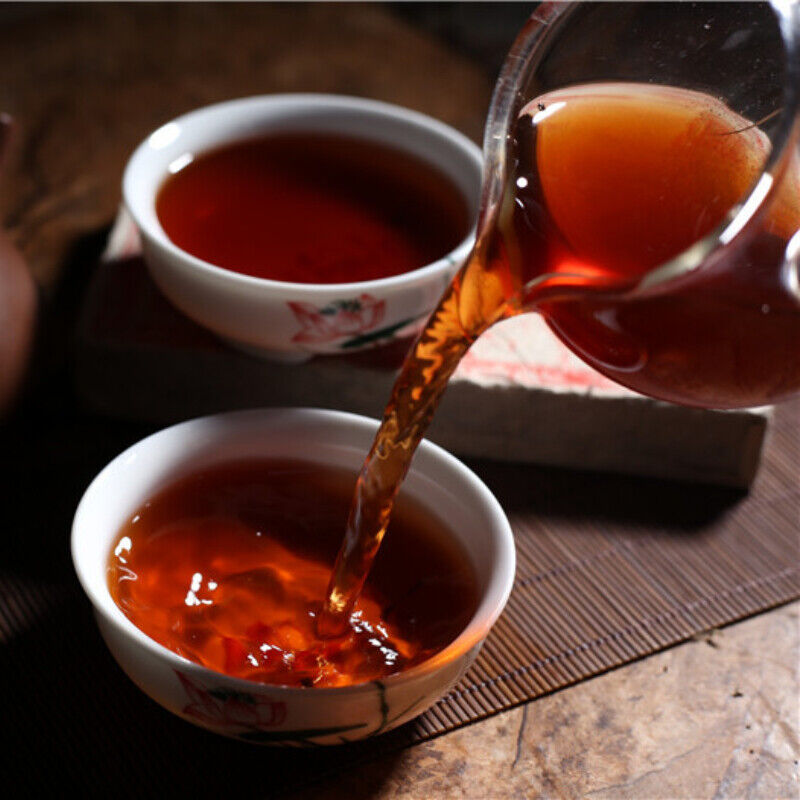 Top-Grade Pu'er Ripe Tea Bricks Yunnan Aged Pu-Er Black Tea Health 250g