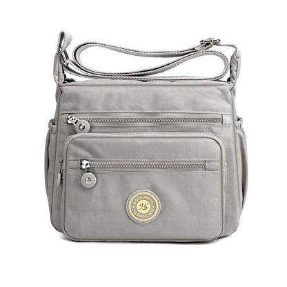 Handbag Nylon Single Shoulder Shell Bags Crossbody Travel Shopper Purse Purple