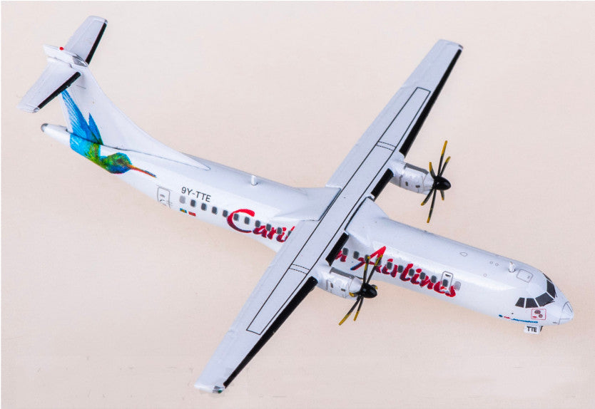 1:400 JC Wings Caribbean Airlines ATR-72-600 Airplane Diecast Aircraft Model