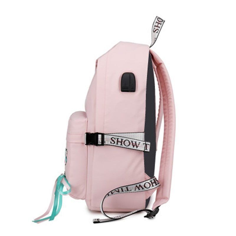 Fashion Reflective Waterproof Backpack Bag Travel Laptop Rucksack Bookbag Pouch