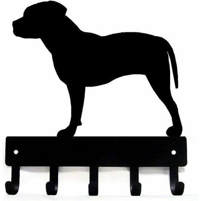 Pit Bull Terrier (Natural Ears) Key Rack Wall Mounted Hook Up Iron Crafts Decor